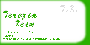 terezia keim business card
